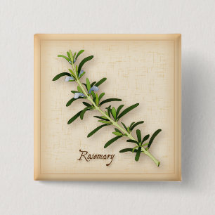 Rosemary Herb 15 Cm Square Badge