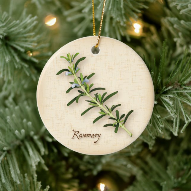 Rosemary Herb Ceramic Tree Decoration (Tree)