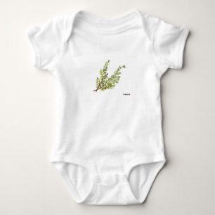 Rosemary herb Rosemary watercolour painting Baby Bodysuit
