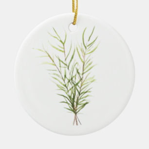 Rosemary herbs ceramic tree decoration