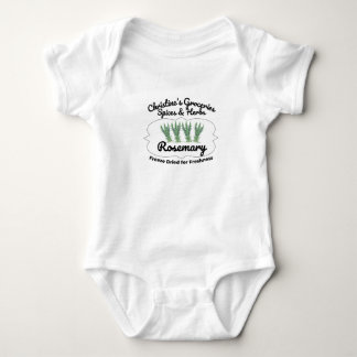 Rosemary spice jar. baby bodysuit