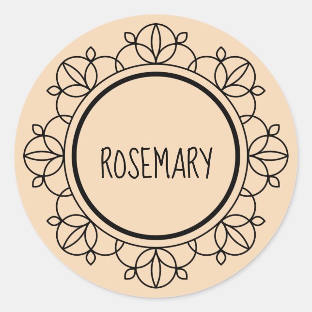 Rosemary spice labels (Front)
