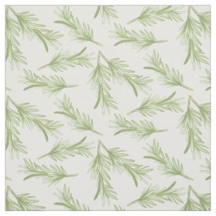 Rosemary Sprigs Herbal Pattern Fabric