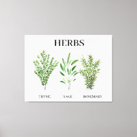 Rosemary Thyme Sage Herbs Culinary Kitchen Chef