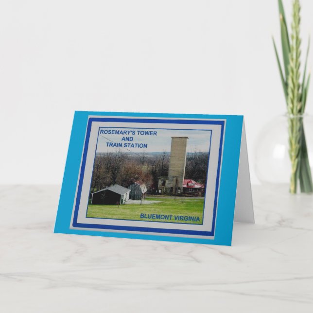 ROSEMARY'S TOWER & TRAIN STATION 4 CARD (Front)