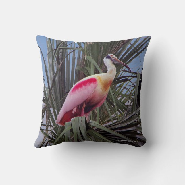 Rosenate Spoonbill pillow (Back)