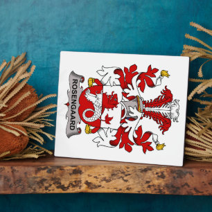 Rosengaard Family Crest Plaque