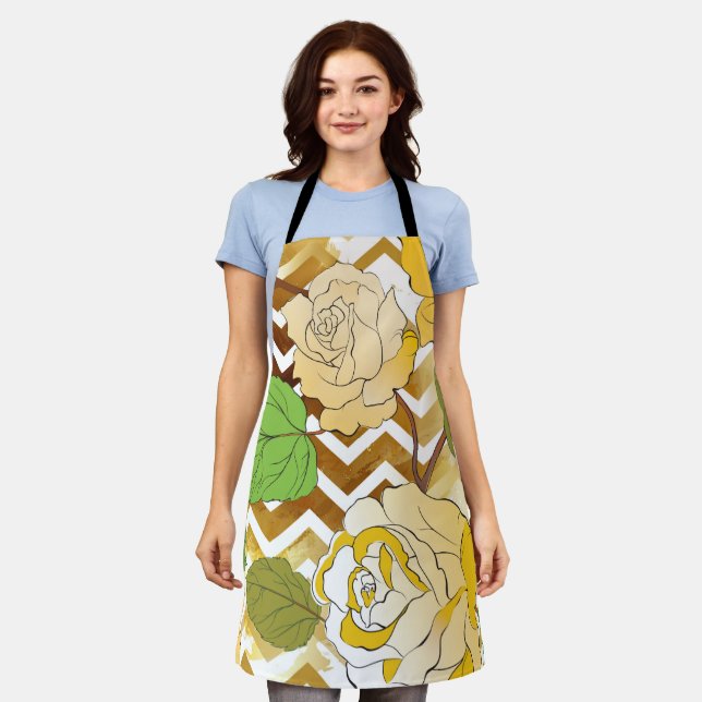 Roses 10 apron (Worn)