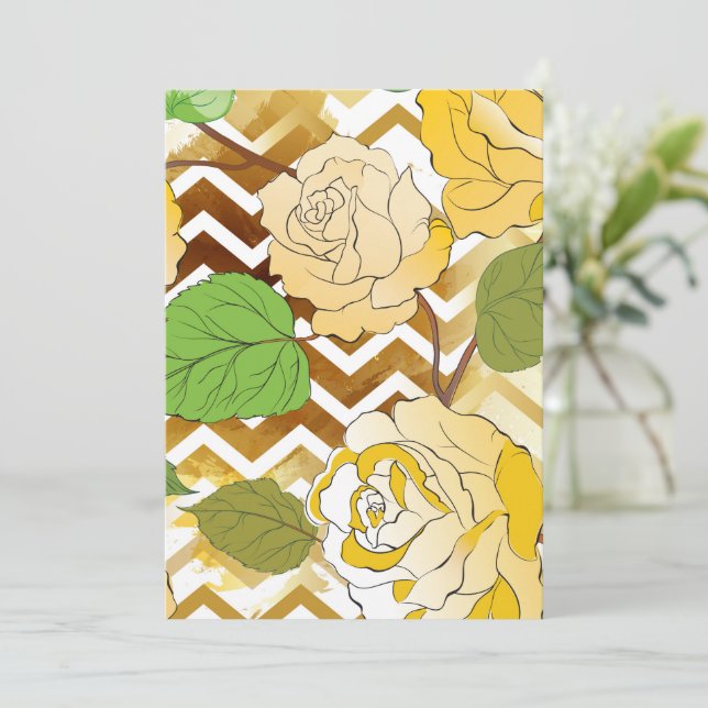 Roses 10 thank you card (Standing Front)