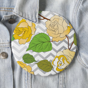 Roses 11 6 cm round badge