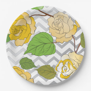Roses 11 paper plate