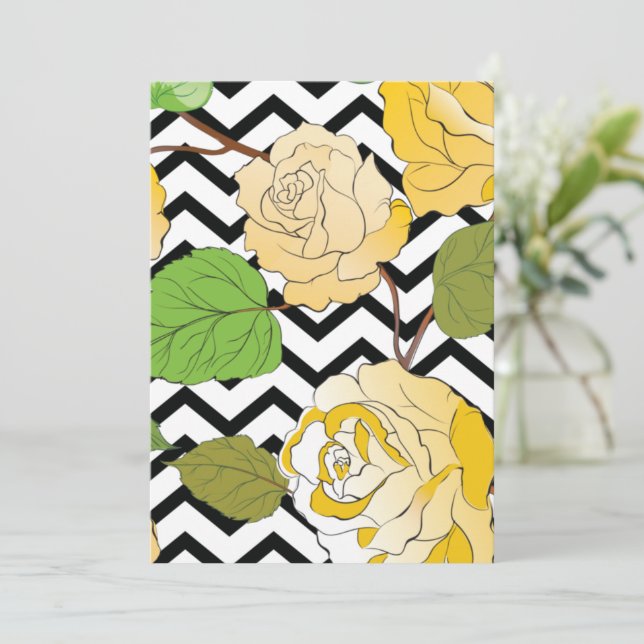 Roses 12 thank you card (Standing Front)