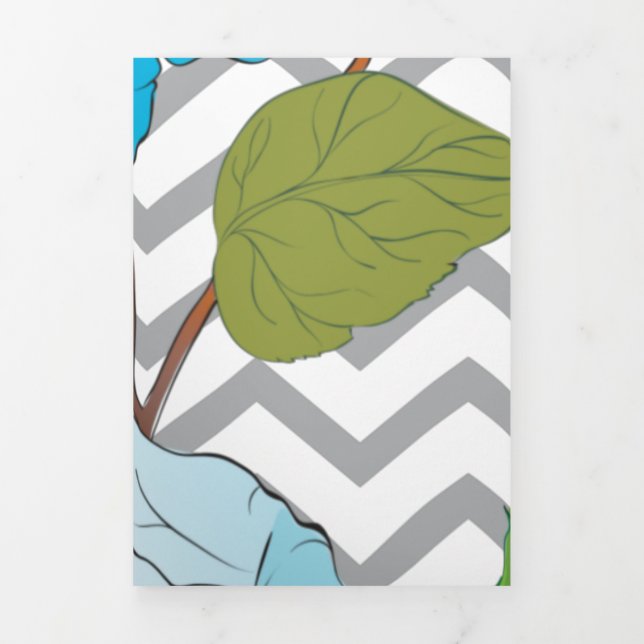 Roses 14 Tri-Fold holiday card (Cover)