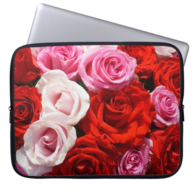 Roses 15" laptop sleeve (Front)