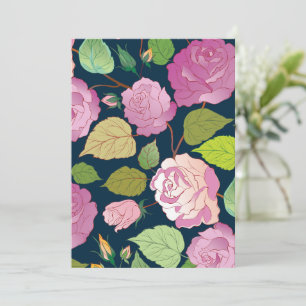 Roses 16 thank you card