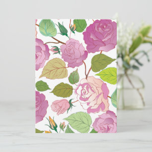 Roses 17 thank you card