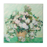 "ROSES" 1889 VINCENT VAN GOGH ART CERAMIC TILE<br><div class="desc">"ROSES" 1889 VINCENT VAN GOGH ART CERAMIC TILE</div>