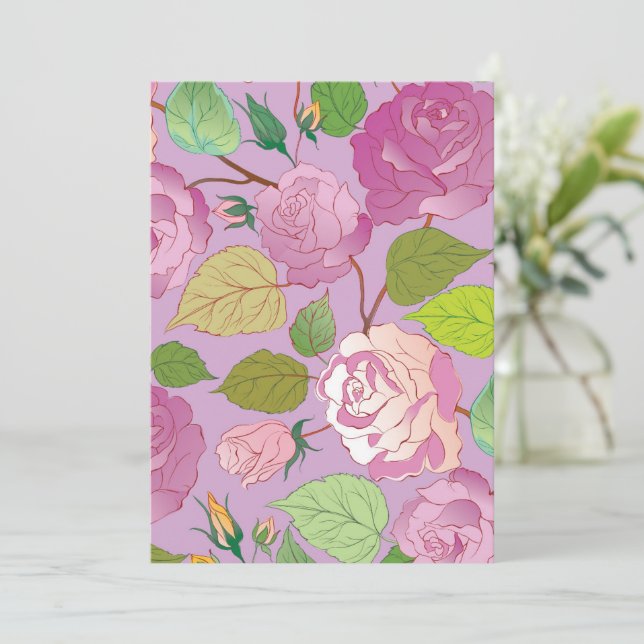 Roses 18 thank you card (Standing Front)