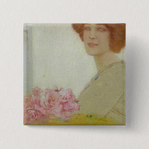 Roses, 1912 15 cm square badge