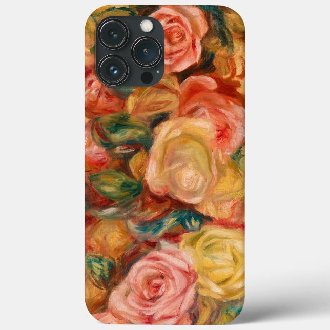 Roses, 1912 by Pierre-Auguste Renoir Case-Mate iPhone Case (Back)