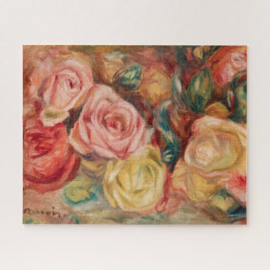 Roses (1912) by Pierre-Auguste Renoir Fine Art Jigsaw Puzzle