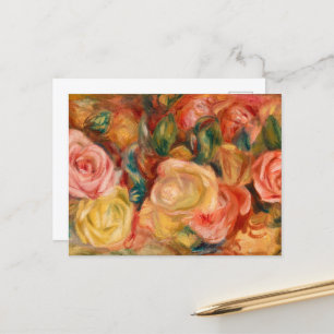 Roses, 1912 by Pierre-Auguste Renoir Postcard