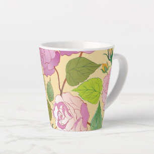 Roses 19 latte mug