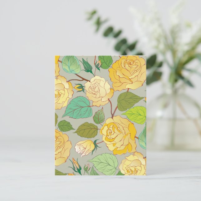 Roses 1 holiday postcard (Standing Front)