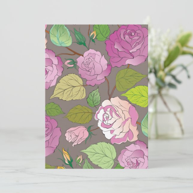 Roses 20 thank you card (Standing Front)