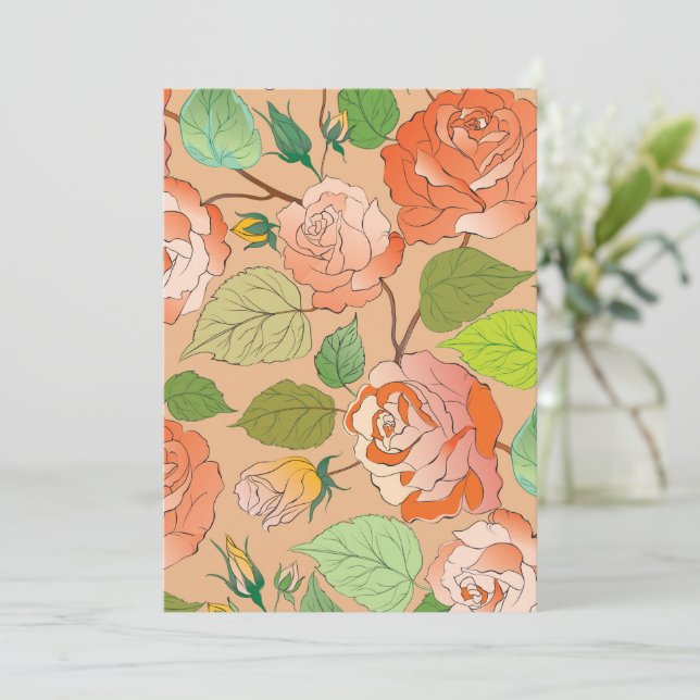Roses 21 thank you card (Standing Front)