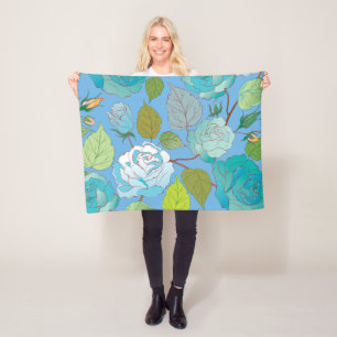 Roses 23 fleece blanket