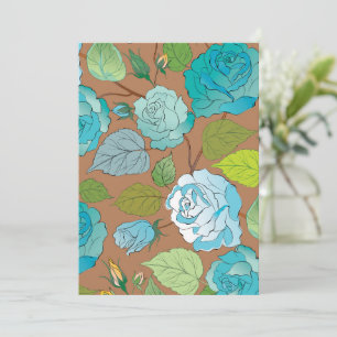 Roses 25 thank you card