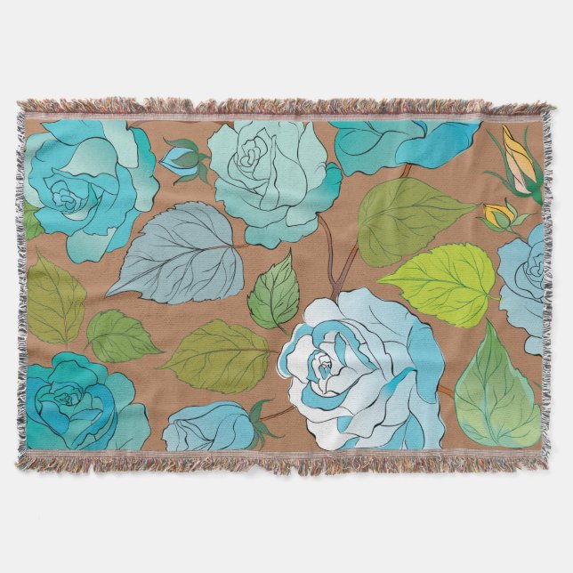 Roses 25 throw blanket (Front)