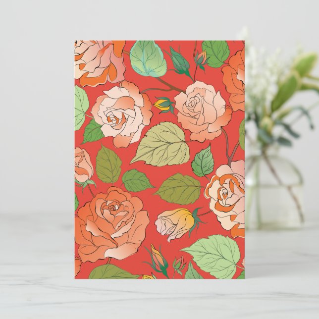 Roses 26 thank you card (Standing Front)