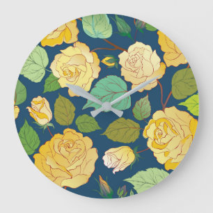 Roses 2 large clock