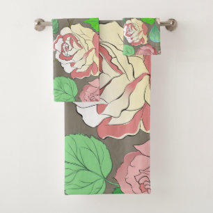 Roses 30 bath towel set