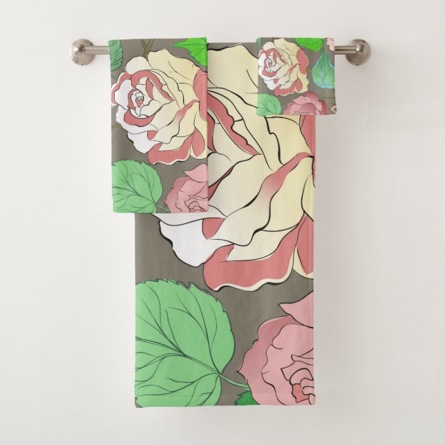 Roses 30 bath towel set (Insitu)