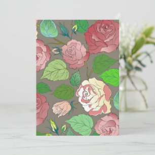 Roses 30 thank you card