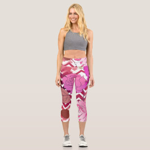 Roses 33 capri leggings