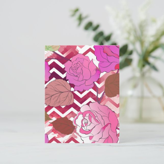Roses 33 holiday postcard (Standing Front)