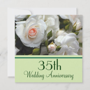 Roses 35th Anniversary Invitation