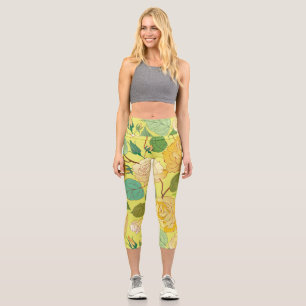 Roses 4 capri leggings