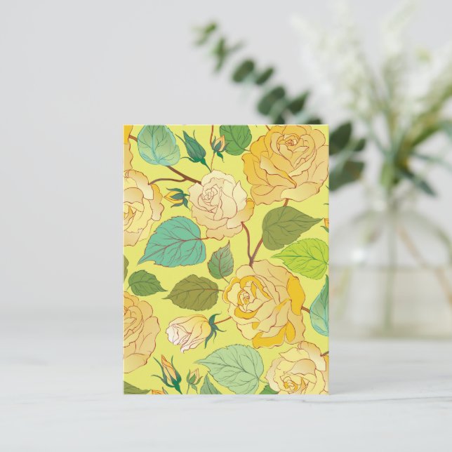 Roses 4 holiday postcard (Standing Front)