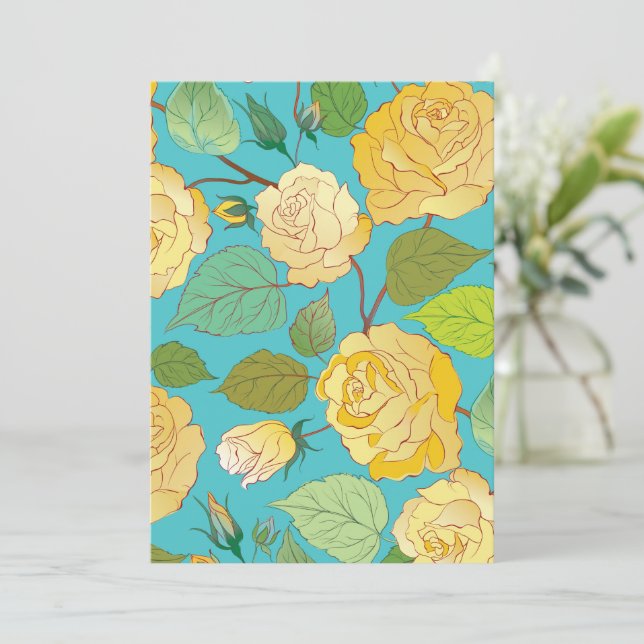 Roses 5 thank you card (Standing Front)