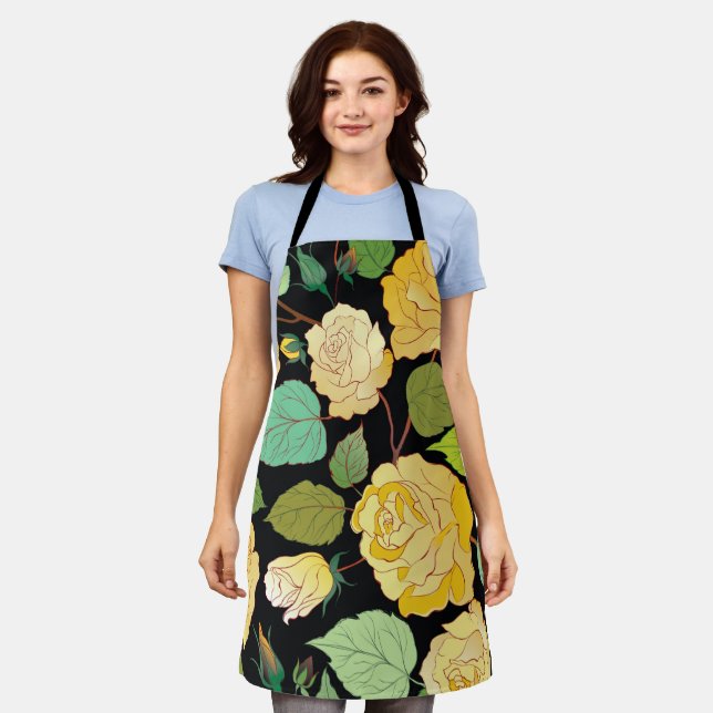 Roses 8 apron (Worn)