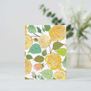 Roses 9 holiday postcard