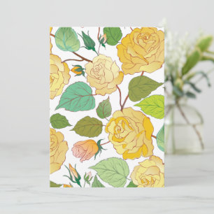 Roses 9 thank you card