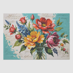 Roses acrylic painting Decoupage Tissue Paper