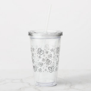 Roses Acrylic Tumbler