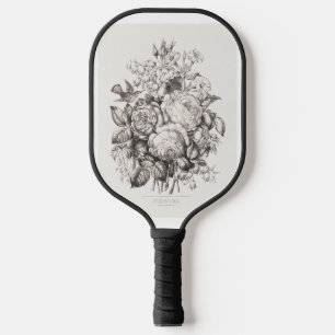 Roses and bluebells (1870) chromolithograph art. f pickleball paddle